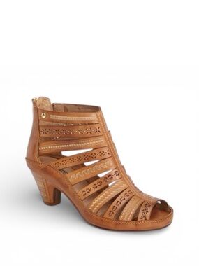 NIB Pikolinos Brandy Java Leather Heels Sandals in Color Farbe -Size 38